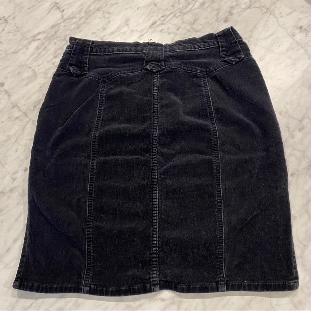Vintage Jalate Jeans Wear black corduroy skirt - Picture 3 of 4